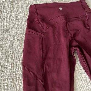 Lululemon Maroon Leggings